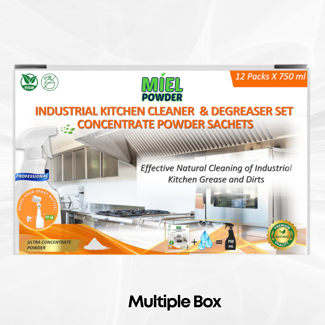 Multiple Box of Miel Powder Industrial Kitchen Cleaner Concentrated Powder Foam Spray