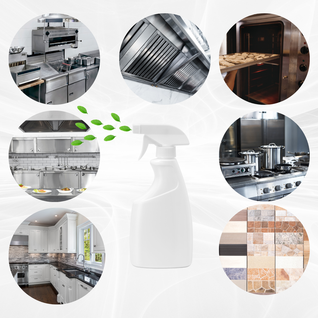 Usage Areas of Miel Powder Industrial Kitchen Cleaner Concentrated Powder Foam Spray