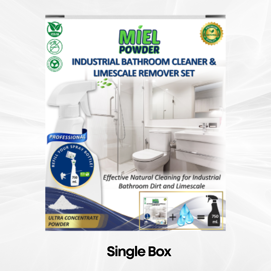 Miel Powder Industrial Bathroom Cleaner Set Concentrated Powder Foam Spray