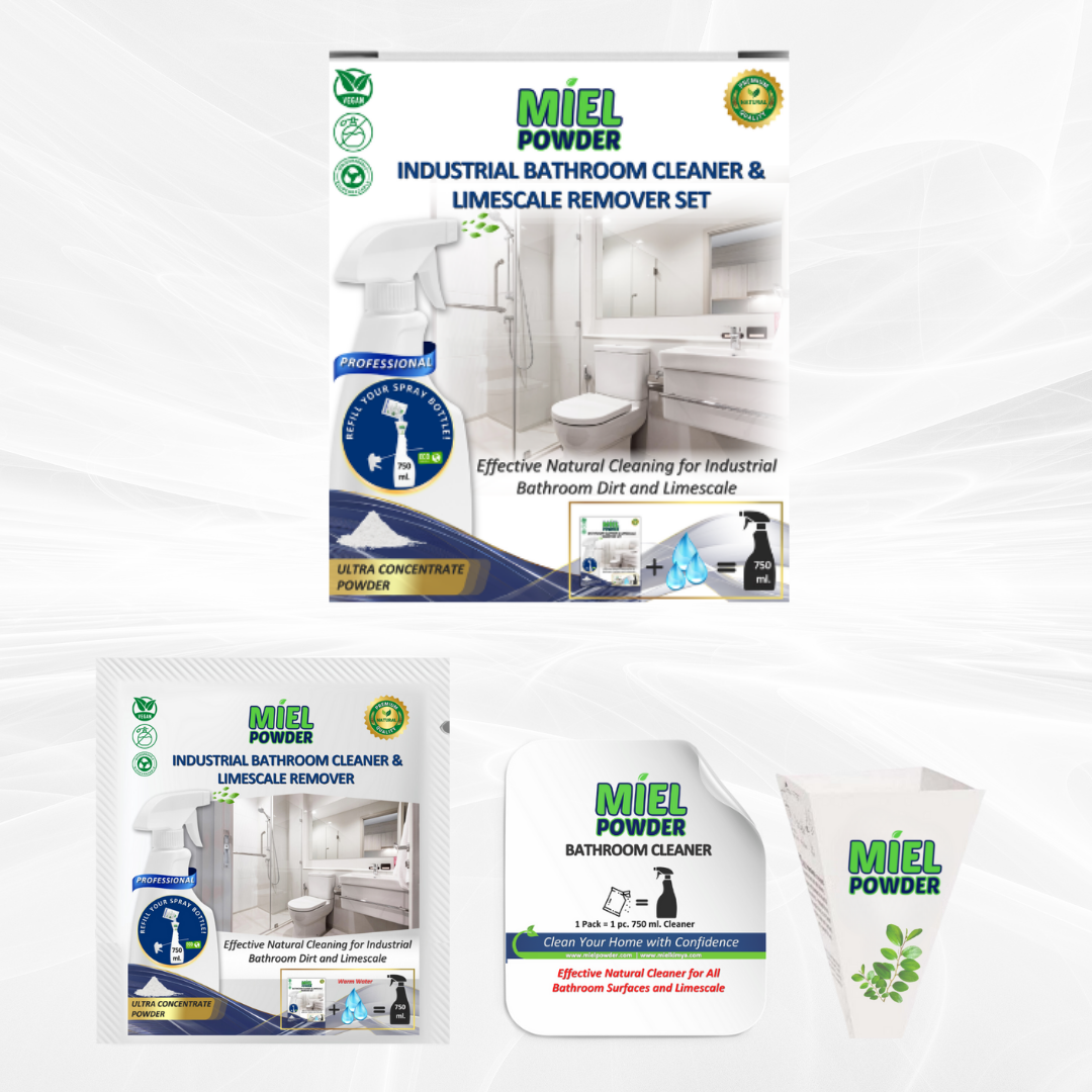 Single Box Includes of Miel Powder Industrial Bathroom Cleaner Concentrated Powder Foam Spray