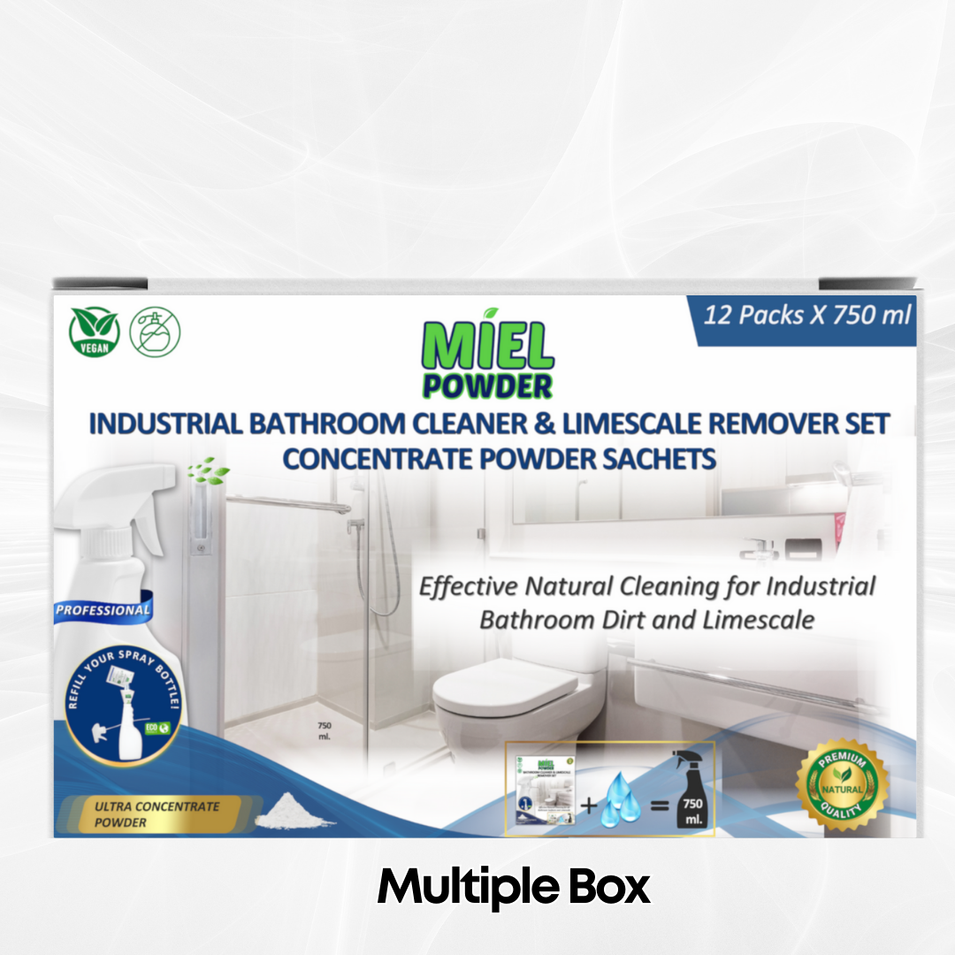 Multiple Box of Miel Powder Industrial Bathroom Cleaner Concentrated Powder Foam Spray