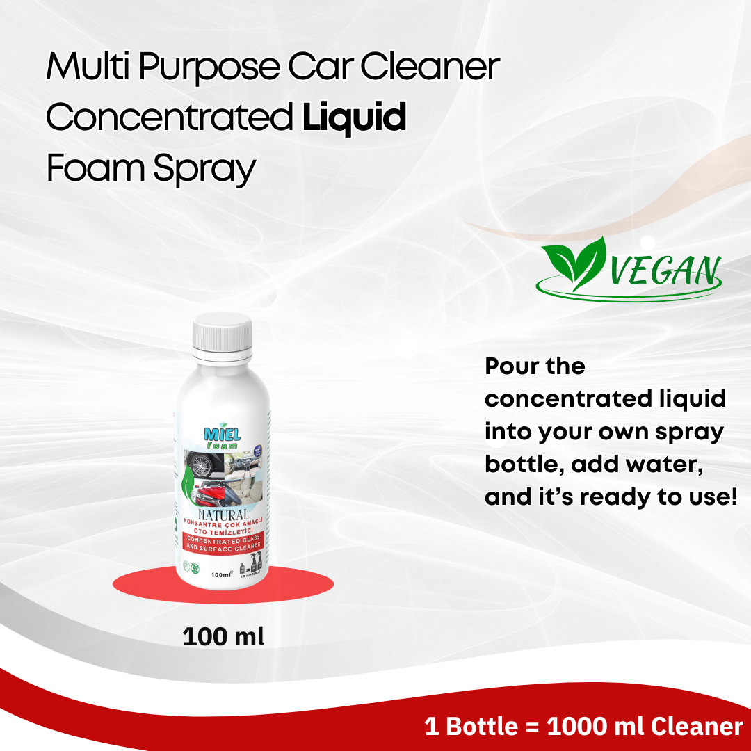Miel Foam Multi Purpose Auto Car Cleaner Concentrated Liquid Refills Foam Spray