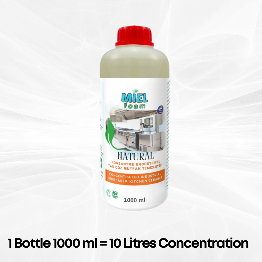 Miel Foam Industrial Kitchen Cleaner Concentrated Liquid 1 litre = 10 Litres